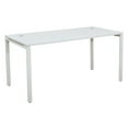 thumbnail image 2 of OSP Home Furnishings 60” Writing Desk with White Laminate Top and White Finish Metal Legs, 2 of 5
