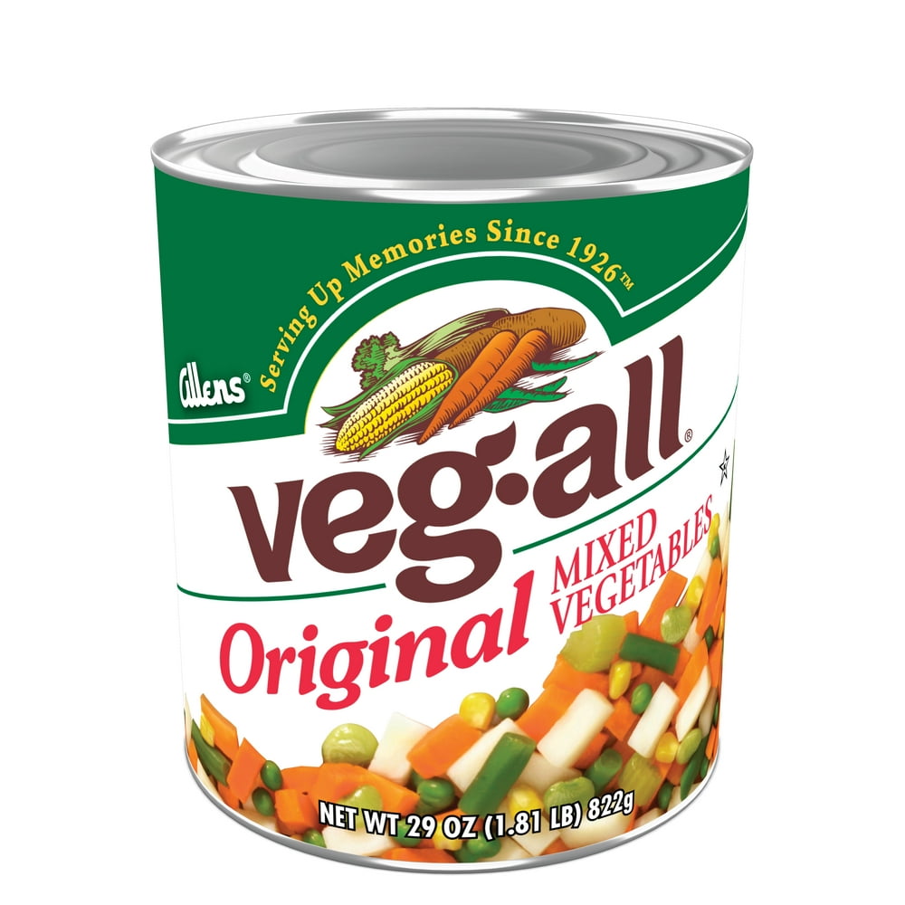 VegAll Original Mixed Vegetables, Canned Vegetables, 29 oz Walmart