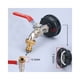 thumbnail image 2 of Grifo para tanque IBC de 1000 l, grifo colector de agua de lluvia, adaptador para tanque IBC de 1/2", grifo doble de latón fabricado en PP, rosca gruesa de 60 mm (1/2), 2 of 5