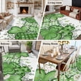 thumbnail image 5 of St. Patrick's Area Rugs 5'x7', Small Throw Rugs for Laundry Room Playroom, Lucky Shamrock Green Eucalyptus Floral Plants Indoor Outdoor Rug Non-Slip Low Pile Carpet Runner Reversible Floor Mats, 5 of 8