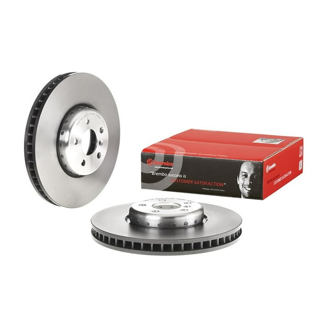 Brembo Brake Rotor 09D09513C02 Vented; One Piece Design; Wheel Bolt Pattern 5 x 112 Millimeter; 153.7 Millimeter Hat Inside Diameter; 67 Millimeter Hub Diameter; High Carbon Cast Iron; Single
