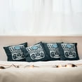 thumbnail image 7 of Ambesonne I Love You Throw Pillow Cover 4 Pack, Space Galaxy Stars, 24", Dark Blue White, 7 of 7