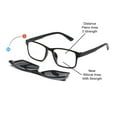 thumbnail image 6 of Square BIFOCAL Reading Glasses 4.00 + 3 Pcs Clip-on Magnetic Sunglasses Lenses Polarized Night Vision Sunglasses Readers +4.00 for Women and Men, 6 of 6