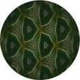 thumbnail image 1 of Ahgly Company Indoor Round Patterned Night Black Area Rugs, 8' Round, 1 of 6