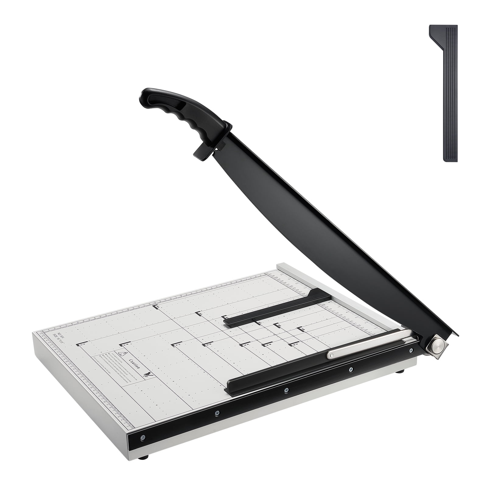 KFFKFF Paper Slicer, Guillotine Style Trimmer, 18" Cutting Distance, Can Handle 20 Pages, Robust Guillotine Style Paper Slicer with Safety Rail/Blade Secure System for Thick Paper/Cardboard