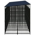 thumbnail image 6 of vidaXL Outdoor Dog Kennel with Roof Steel 138.9 ft², 6 of 6