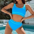 thumbnail image 2 of RQYYD Bikini Sets for Women High Waisted Tummy Control Two Piece Swimsuits Push Up Halter Tops with Bottom Bathing Suits, 2 of 6