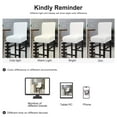 thumbnail image 7 of PiccoCasa Stretch Bar Stool Covers for Counter Height Side Chair Slipcovers Snow White 2, 7 of 7