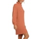 thumbnail image 5 of Vestido De Suéter Con Mangas Largas De Linterna, Vestido De Suéter De Punto Color Puro Raya Vertical Hasta La Rodilla Jersey Para El Trabajo Para Mujeres Para Ir De Compras, 5 of 6