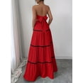 thumbnail image 3 of Jaimenalin Women'S Crop Top Maxi Skirts Set 2 Piece Outfit Dress Red L, 3 of 5