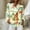 Beige, variant on Hawaiian Shirts for Women Button Down Long Sleeve Floral Print Blouses Casual Summer Tops