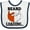 White and Navy, variant on Inktastic Red Beard is Loading Boys Baby Bib