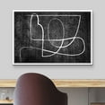 thumbnail image 3 of wall26 Framed Canvas Print Wall Art Geometric Art Deco Black White Lines Abstract Shapes Illustrations Modern Art Decorative Bohemian Multicolor for Living Room, Bedroom, Office - 16"x24" W, 3 of 5