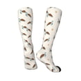 thumbnail image 4 of Daiia Sports Socks Sea Turtle Printed Novelty Crew Socks for Men Women Knee High Socks Cotton Socks Soft & Breathable Support Unisex Socks, 4 of 9