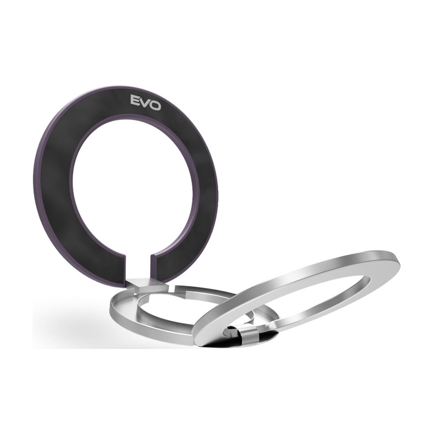 EVO PO2 Magnetic Phone Finger Ring with Charging Compatible Design - Purple