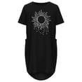 thumbnail image 4 of Robes d'Été pour Femmes Manches Courtes Décontractées T-Shirts Robe Imprimée Col Rond Confortable Longueur Genou avec Poches A1, 4 of 5