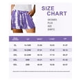 thumbnail image 5 of TIYOMI Plus Size Purple Tie Dye Shorts For Women 5X Comfy Drawstring Pants Elastic Waist Pocketed Pants Casual Outdoor Summer Shorts 5XL 28W, 5 of 5