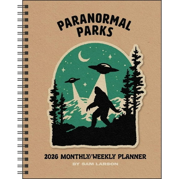 Paranormal Parks 12-Month 2026 Monthly/Weekly Planner Calendar, (Paperback)