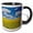 Black/White, variant on 3drose, Usa, Washington State, Palouse. Canola Fields, 11oz Mug