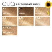 Garnier Hair Color Olia Ammonia-Free Brilliant Color Oil-Rich Permanent Hair Dye, 7.0 Dark Blonde, 2 Count (Packaging May Vary)