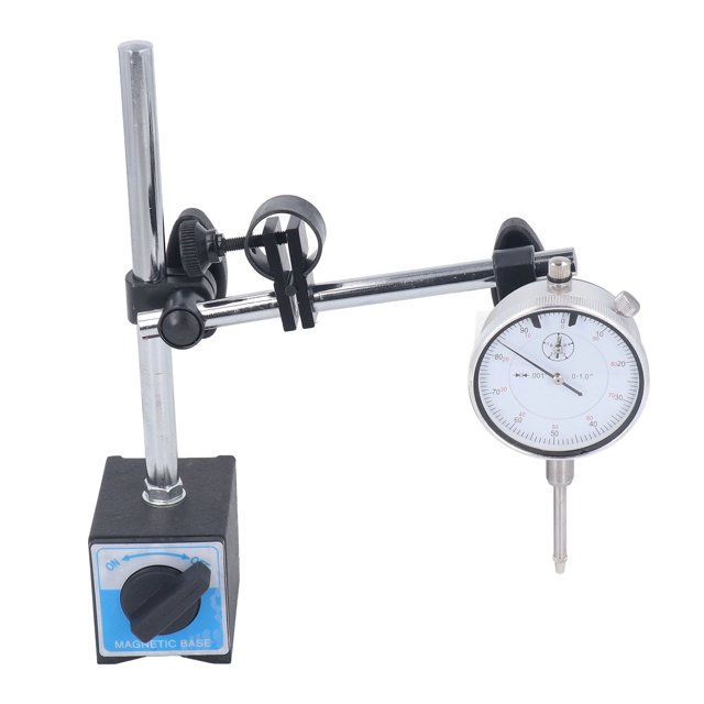 Point Precision Inspection Set, Switch Control 0-1inch Multipurpose Magnetic Base Dial Indicator for Measuring Devices