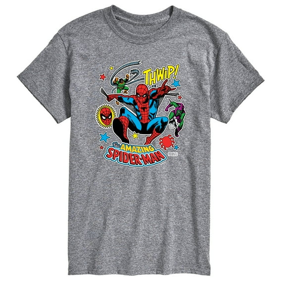 Marvel Spider-Man - Stickers Style - Men's Short Sleeve Graphic T-Shirt