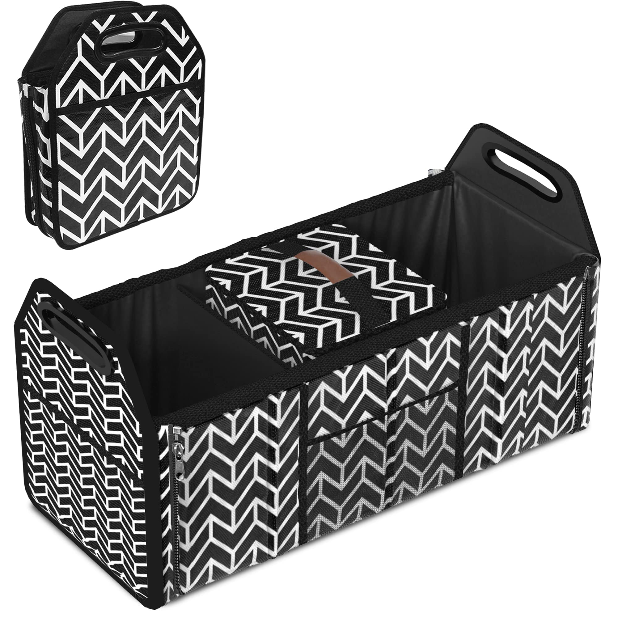 Trunk Organizer Foldable Car Storage Bag Portable Insulation Cooler 