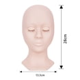 thumbnail image 5 of Joernso 1 Set Mannequin Head with Eyelids Eyelash Practice Silicone Makeup Training Mannequin Head for Beginner, 5 of 8
