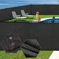 thumbnail image 5 of Privacy Fence Screen,  5'x95' Black Fence Cover Privacy Hedge, Artificial Shade Cover Panels Privacy Protection for Balcony Backyard Garden Ornament, 5 of 9