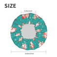 thumbnail image 4 of Kdxio Funny Christmas Deer Print Shower Cap for Women,Elastic and Reusable,Double Waterproof Layers Bathing Hat, 4 of 6