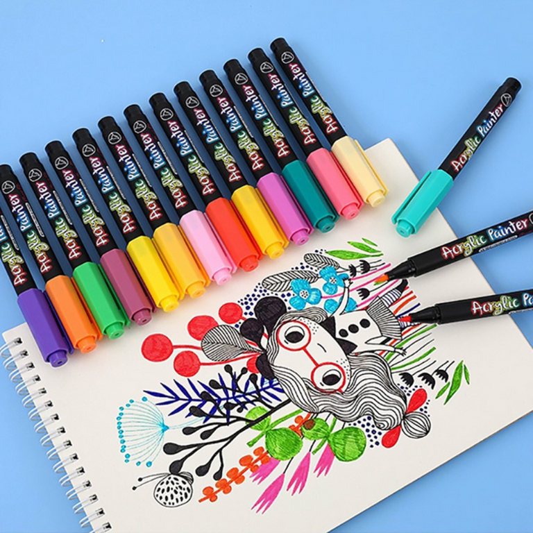 Wholesale Painting Pens Arrtx Sketching Markers Dual Brush Acrylic Paint  Marker On Rock Glass Canvas Metal Ceramic Mug Wood Plastic 230818 From  Long10, $21.1
