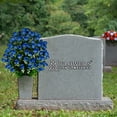thumbnail image 6 of Sympathy Silks Artificial Cemetery Flowers - Blue Sweetheart Rose - Bouquet for Vase, 6 of 8