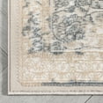 thumbnail image 3 of Well Woven Gemme Ivory Vintage Oriental Medallion Soft Glam Distressed Area Rug 5x7 (5'3" x 7'3"), 3 of 8