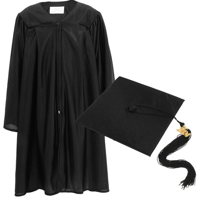 Juego de toga y birrete de graduación para niños, toga y birrete de graduación escolar, 1 Juego, 2024