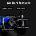 thumbnail image 5 of iRerts 12V Powered Pedal Go Kart, Ride on Toys Go Kart for Kids Boys Girls, Kids Ride on Go Cart with Music, LED Light, Horn, Forward Backward, Kids Birthday Gifts for 3-6 Ages, Blue, 5 of 12