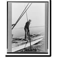 thumbnail image 2 of Historic Framed Print, Oyster tonger, Rock Point, Maryland, 17-7/8" x 21-7/8", 2 of 9