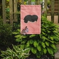 thumbnail image 2 of Caroline's Treasures BB7941GF Vietnamese Pot-Bellied Pig Pink Check Flag Garden Size , Small, multicolor, 2 of 3