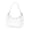 White, variant on Stadium Approved Clear PVC Hobo Shoulder Bag Waterproof See‑Through Transparent Purse With Zipper For Concert Sports Party Wedding Events(Black-14x19.5x7cm)