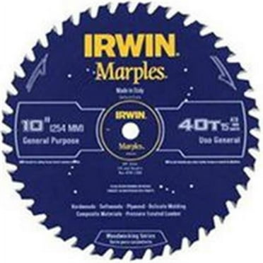 Irwin Marples 10 Dia. x 5/8 in. Carbide Woodworking Circular Saw Blade 40 teeth 1 pc.