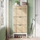 thumbnail image 3 of Shoe almacenamiento gabinete: three flip - top cajones, adjustable estantes para 18 - 24 pairs, space - saving narrow design para entrada, hallway, front door, 3 of 7