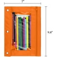 thumbnail image 5 of Pencil Pouch for 3 Ring Binder, Cute Pencil Pouch with Zipper, Orange Pencil Pouch, Pencil Bags for Pencil Box Pencil Case for Storing Home Office Supplies, 5 of 7