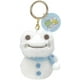 thumbnail image 1 of Sanrio Kerokeroppi x Frog Pickles Snowman Carabiner Mascot Keychain Plush H9 x W6 x D4.5 cm, 1 of 2