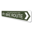 thumbnail image 4 of Bike Route Novelty Decor, Metal Wall Sign - 4x18 Inches, 4 of 4