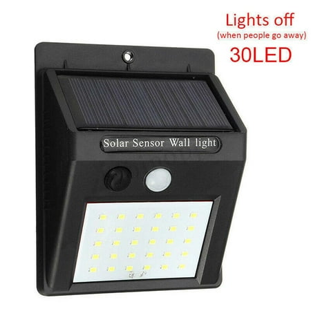 

Solar Power Outdoor Light 30 LED PIR Motion Sensor Light Outdoor Security Wall Lamp for Garden Yard