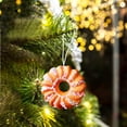 thumbnail image 6 of Xmas Tree Hanging Ornament Candy Cane Pendant Pink Gingerbread Foam Unique Design for Birthday Winter New Year Party, 6 of 9