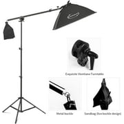 45W Dimmable LED Light with Double Color Temperature Continuous Lighting Studio Kit,3 Packs 20x28 Inches Studio Softbox, for Photo Studio Portrait, Video Shooting