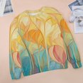 thumbnail image 6 of Sweatshirt For Womens Crewneck Abstract Flowers Hoodies Teen Girls Cute, 6 of 7