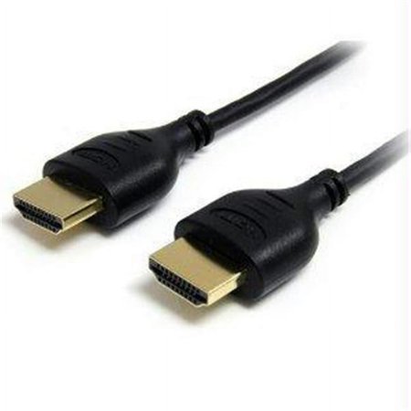 UPC: 0065030842709 | StarTech.com HDMIMM6HSS Black Slim High Speed HDMI Cable with Ethernet Male to Male