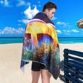 thumbnail image 4 of Coolnut Beach Towels Mushrooms Camping Towels Sand Free Beach Towel, 30"x60" Large Beach Towels Quick Dry Bath Travel Towels Pool Yoga Beach Mat for Men Women, 4 of 6