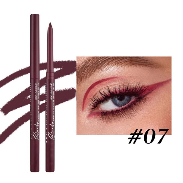Pisexur Belleza Maquillaje Lápiz delineador de ojos en gel, sombra de ojos Flash, de larga duración, delineador de ojos de alta calidad, sombra de ojos 0,2 gpara mujeres y hombres